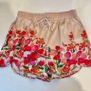 LPA Floral Silk Shorts